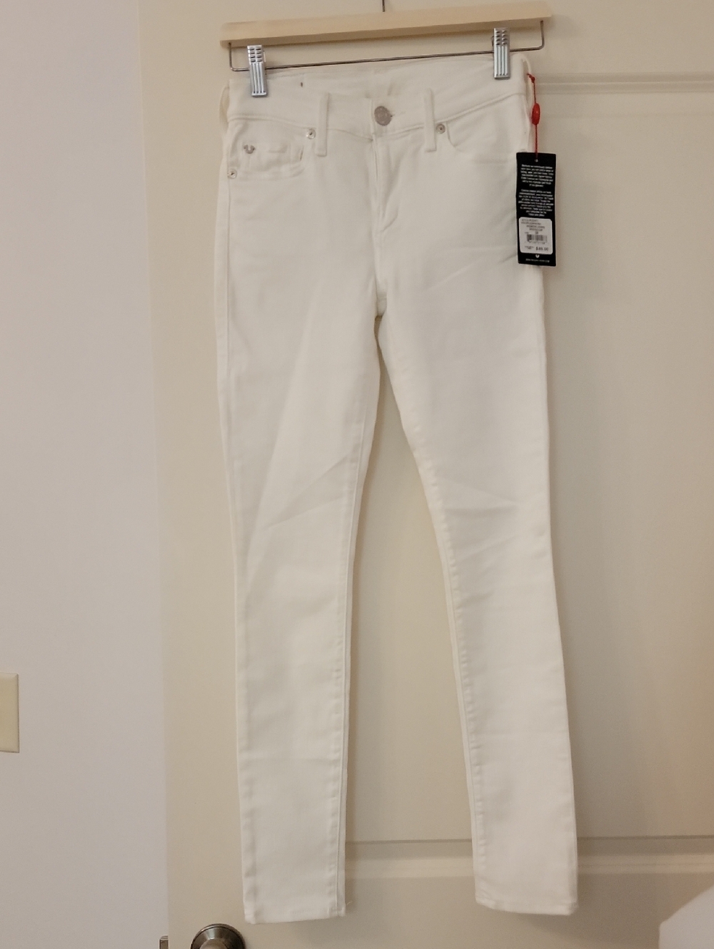 True Religion. White Skinny Jeans